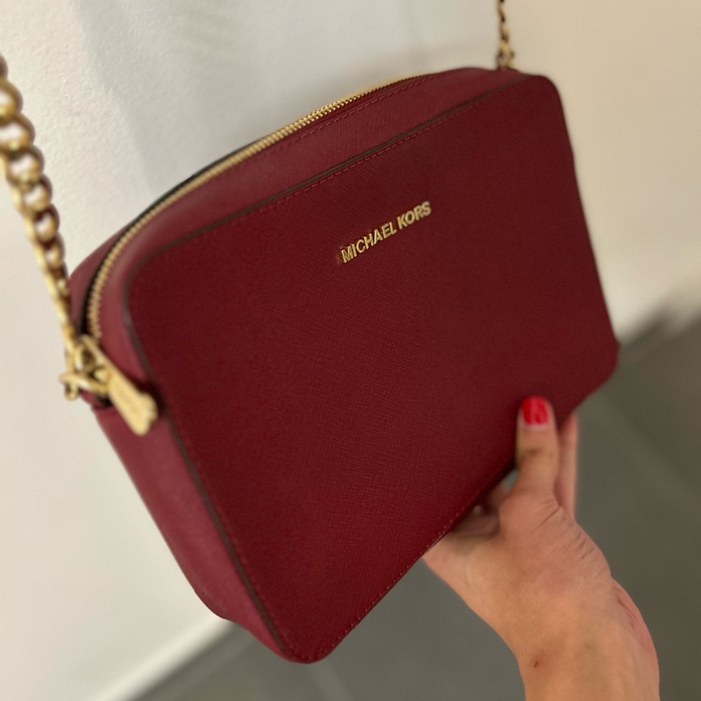 Michael Kors Burgundy Crossbody Bag